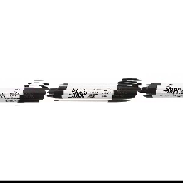 Paint Pen Marker: Black, Oil-Based, Medium Point